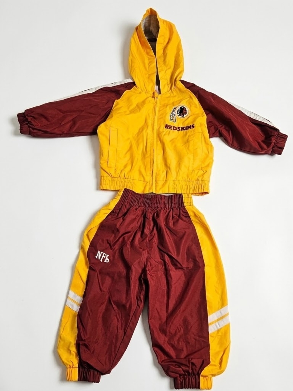 Vintage NFL Washington Redskins Infant 12M Tracksuit Hooded Windbreaker & Pants